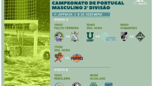 Pólo Aquático – 1ª Jornada do Campeonato Nacional da 2ª Divisão | VSC B- CNAC